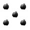 Service Caster 2'' Floor Safe Black Hooded Twin Wheel Caster Top Plate, 5PK SCC-TP02S50D-NYU-FB-5 - alternate 1